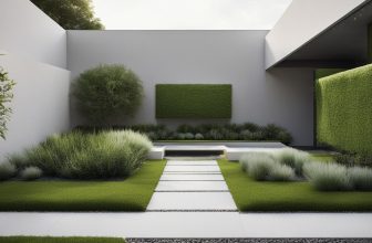Minimalistisches Design für den Garten
