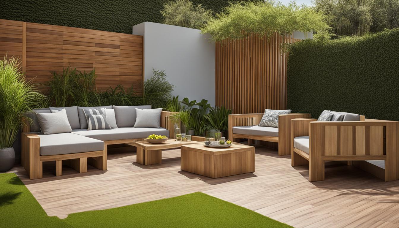 Moderne Designs für Holzgartenmöbel