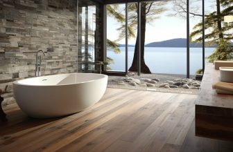 Naturbelassene Massivholzdielen in Badezimmern: Natürliche Schönheit