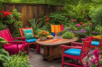 Persönlicher Stil mit Farben auf Holzgartenmöbeln