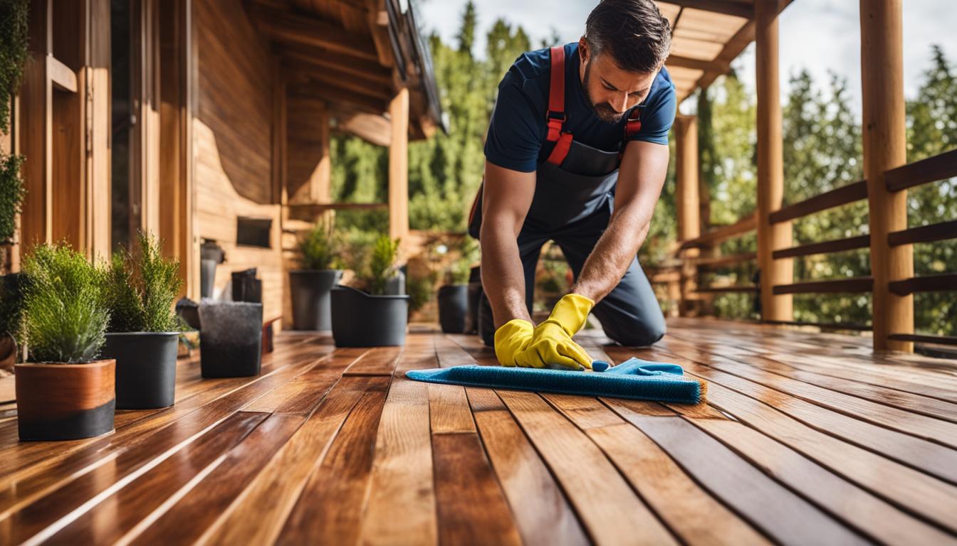 Pflege von Holz Terrassenfliesen: Reinigung und Instandhaltung