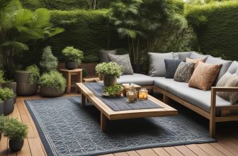 Pflegeleichte Teppiche für Holzterrassen