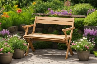 Platzsparende Gartenmöbel aus Holz