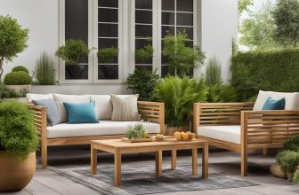 Platzsparende Holzmöbel für den Garten