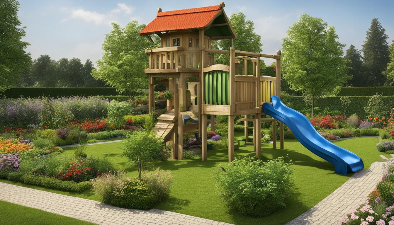 Platzsparende Spieltürme: Ideal für kleine Gärten