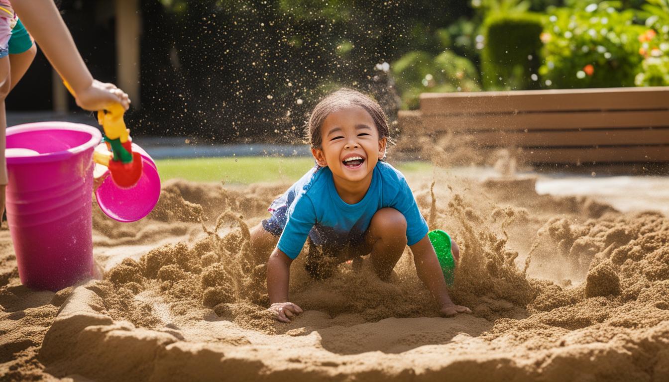 Sandkästen mit Spritzschutz: Wasserspaß ohne Überlaufen