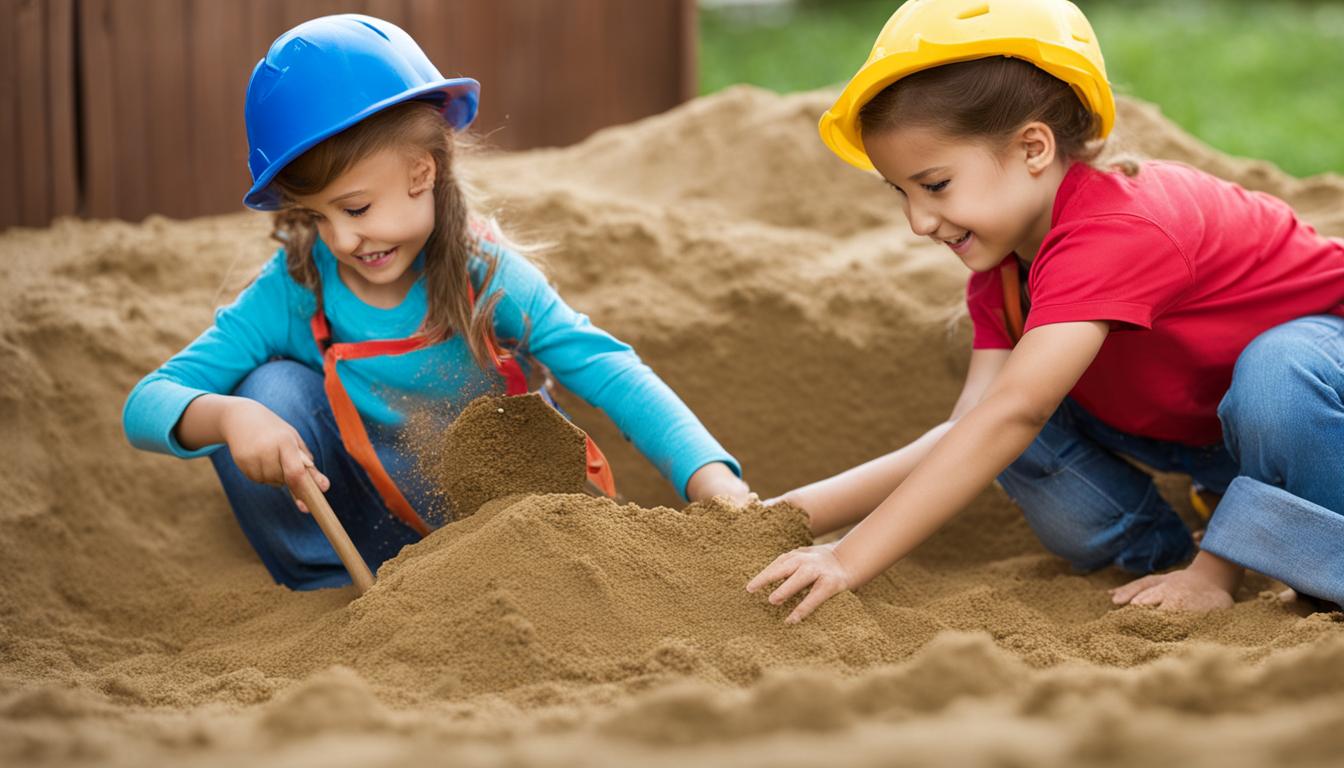 Sandkasten mit Bodenplane: Sauberer Spielspaß