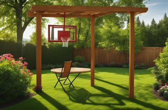 Schaukelgestelle mit Basketballkorb: Sport und Spielspaß