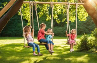 Schaukeln mit Strickleitern: Klettern und Schaukeln