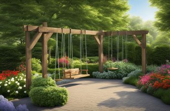 Schaukeln und Gartenpflege: Pflege der umgebenden Flora