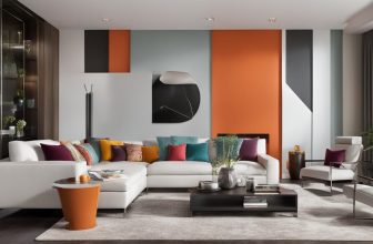 Sockelleisten in Weiß und Farbakzente: Kontrast und Stil