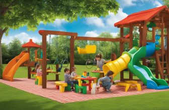 Spielhäuser mit Picknickplatz: Essen und Spielen im Freien