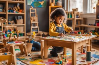Spielmöglichkeiten auf kinderfreundlichen Holzmöbeln