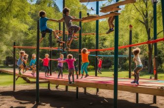 Spieltürme mit Slacklines: Balance und Koordination