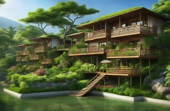 Stelzenhäuser mit Terrasse: Aussichtsplattform im Garten