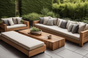 Stilvolle Polsteroptionen für Gartenmöbel aus Holz