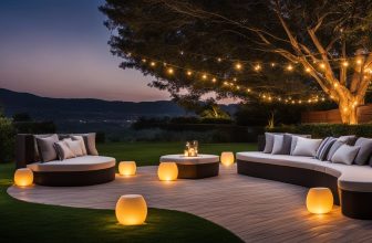 Stimmungslichter für Gartenmöbel