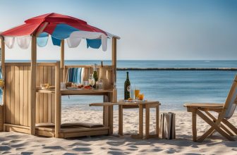 Strandkorb-Ausstattung: Getränkehalter und Ablagen