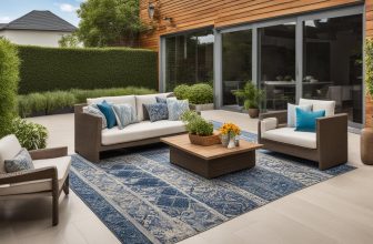 Terrassenbereiche mit Teppichen verschönern