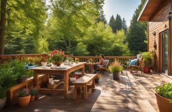 Terrassendielen und Blumenkästen: Grüne Akzente setzen