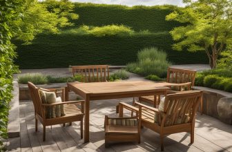 Wartung von Holzgartenmöbeln