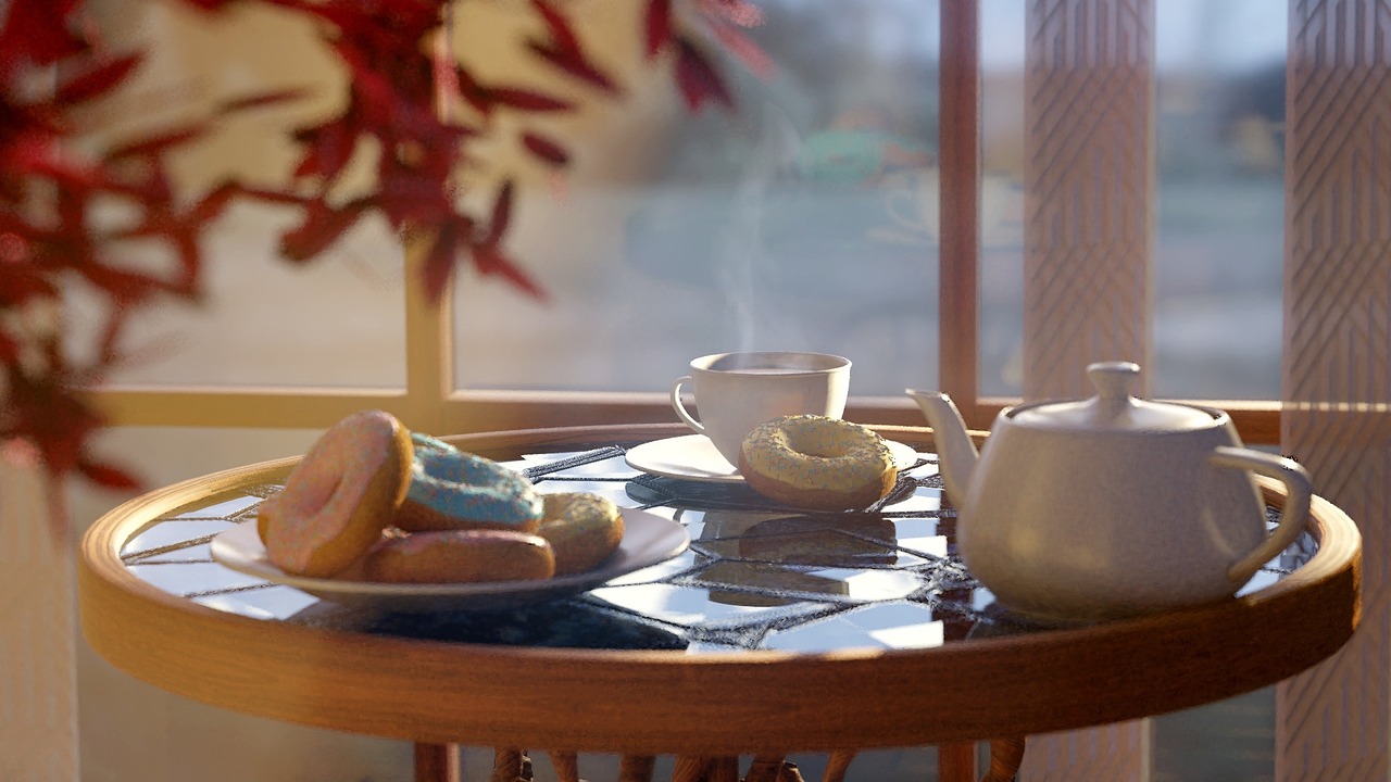 food, breakfast, coffee cup, nature, morning, the rays, in the morning, east, sunrise, dawn, coffee, packages, round table, cup, porcelain