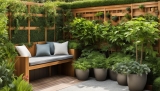 Clevere Lösungen für kleine Gärten mit Holzmöbeln