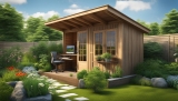 Gerätehaus als Gartenbüro: Arbeiten in natürlicher Umgebung