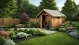 Holz Gerätehäuser und Gartengestaltung: Harmonische Integration