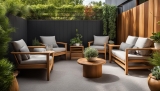 Holzgartenmöbel für kleine Gärten optimieren