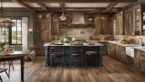 Laminat Landhausdiele in ländlichen Küchen: Rustikaler Charme