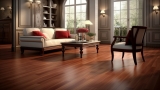 Mahagoni-Massivholzdielen geölt: Luxuriöse Eleganz und Glanz