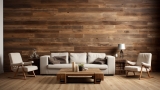 Massivholzdielen geölt und Wandgestaltung: Perfekte Kombination
