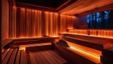 Massivholzsaunen und chromatische Therapie: Farblichttherapie