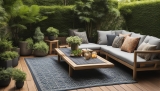 Pflegeleichte Teppiche für Holzterrassen