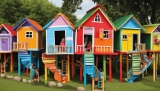 Stelzenhäuser mit Geheimverstecken: Fantasievolles Spielen