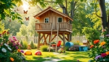 Welche Vorteile hat ein Stelzenhaus im Garten für Kinder?