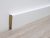 PROFI Sockelleiste Weiß Dekor (MDF-Kern) – BxH: 16×58 mm, 250 cm lang, Cliptechnik, Kabelführung möglich, Leistenclips als Zubehör erhältlich