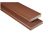 KOVALEX WPC Kovalex-Terrassendiele braun mattiert – Stärke/Breite 26×145 mm, Länge 6 m, grob / fein geriffelt, Massivprofil