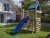 Outgarden Spielturm Captain Snappy KDI inkl. Rutsche blau – BxTxH: 275x229x258 cm, inkl. Kletterwand, inkl. Rutsche blau