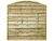 WOODTEX Sichtschutzzaun Bogenzaun Zaun Bretagne Kiefer KDI – BxH: 180×180 cm, Kiefer, kesseldruckimprägniert