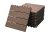 WOODTEX WPC Terrassenfliese Basic braun – 11 Stück – Klickfliese geriffelt, LxB: 30×30 cm, 11 Stück = 1 m2, 20-22 mm stark