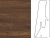 KRONOTEX Sockelleiste Nussbaum Toscana D3070 Dekor Ktex 1 – BxH: 19×58 mm, 240 cm lang, Cliptechnik, Leistenclips als Zubehör erhältlich