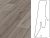 KRONOTEX Sockelleiste Century Eiche Grau D4175 Dekor Ktex 1 – BxH: 19×58 mm, 240 cm lang, Cliptechnik, Leistenclips als Zubehör erhältlich