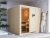 KARIBU Sauna Systemsauna SPARSET Celine 4 inkl. 9 kW Bio-Ofen mit ext. Steuerung – BxTxH: 196x196x198 cm, inkl. 3 Liegen, inkl. 9 kW Bio-Kombiofen +