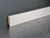 PROFI Sockelleiste Vierkant Weiß lackiert – BxH: 16×78 mm, 250 cm lang, Cliptechnik, Kabelführung möglich, Leistenclips als Zubehör erhältlich