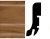 PROFI Sockelleiste Nussbaum Dekor – BxH: 20×60 mm, 250 cm lang, Cliptechnik, Kabelführung möglich, Leistenclips als Zubehör erhältlich