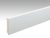 Meister Sockelleiste Uni weiß glänzend DF 324 Dekor Profil 17 – für alle Böden, BxH: 14×70 mm, 238 cm lang, Cliptechnik